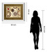 egyptian Textile By Michael Marcon Mirror Framed Print Wall Art - Light Brown