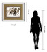 Painted Horses Run By Carol Walker - Mirror Framed Print Wall Art - Dark Brown