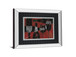 Wine Selection IIl By Daphane Brissonet - Mirror Framed Print Wall Art - Red