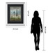 Paris 1 By Allen Lanbert - Mirror Framed Print Wall Art - Blue