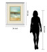 Let The Summer Sun Shine By Pasion - Mirror Framed Print Wall Art - Blue