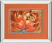 Red Lotus I By Patricia Pinto - Mirror Framed Print Wall Art - Red