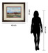 River Run By Louis Bourne - Framed Print Wall Art - Dark Brown
