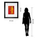 In View Of I By Augustine - Framed Print Wall Art - Red