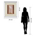 Contemporary Orchid I By Carney - Mirror Framed Print Wall Art - Pink