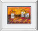 Old Boxes IV By Elliot - Mirror Framed Print Wall Art - Orange