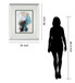 In The Middle I By Barnes Mirrored Frame - Blue