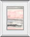 Charcoal And Blush II By Chris Paschke Mirrored Frame - Pink