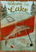 Framed Small - Welcome To The Lake By Beth Albert - Green