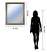 34x40 Decorative Framed Wall Mirror By Classy Art Promotional Mirror Frame #44 - Dark Brown