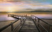 Small - Morning On The Lake By Mike Calascibetta - Blue