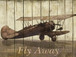 Framed Small - Fly Away By Merri Pattinian - Light Brown