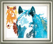 It's Cool To Be Blue By Marvin Pelkey - Framed Print Wall Art - Light Blue