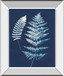 Nature By The Lake Ferns V By Piper Rhue - Mirror Framed Print Wall Art - Blue
