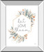 Spring Blooms VI By Laura Marshall - Mirror Framed Print Wall Art - White