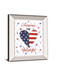 America The Beautiful II By Farida Zaman - Mirror Framed Print Wall Art - White