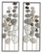 12x35 Metal Wall Decor - Pearl Silver
