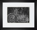 34x40 Motorcycle Mechanical Sketch II By Ethan Harper - Black