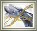 22x26 Agate Wave III By Jennifer Goldberger - Blue