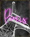Neon Nights In Paris By Natalie Carpentieri - Pink