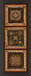 Folk Art Panel Il By Tava Studios - Framed Print Wall Art - Dark Brown