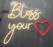Neon Bless Your Heart - Yellow