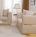 HD-3181 - Loveseat - Beige / Gold