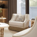 HD-6127 - Chair - Beige / Gold