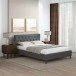 Graceville Gray Queen Fabric Platform Bed