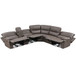 Kantu - Motion Sectional Sofa - Brown Synthetic Leather