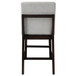 Edwyn - Counter Height Chair (Set of 2) - Gray Linen & Espresso