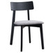 Real - Side Chair (Set of 2) - Gray Linen & Black