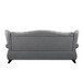 Hannes - Sofa With 2 Pillows - Gray Fabric