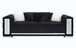 Trislar - Sofa With 4 Pillows Same Lv01397) - Black Velvet