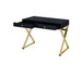 Coleen - Desk - Black & Brass Finish