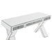 Noralie - Writing Desk - Clear Glass, Mirrored & Faux Diamonds - 32"