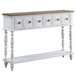 Bence - Console Table - Dark Charcoal & Antique White