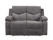 Kalen - Motion Loveseat - Gray Chenille