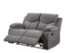 Kalen - Motion Loveseat - Gray Chenille