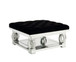 Lotus - Ottoman - Mirrored & Faux Diamonds