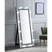 Noralie - 63" X 26" Floor Mirror - Mirrored & Faux Diamonds