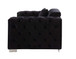 Trislar - Loveseat With 4 Pillows Same 52526) - Black Velvet
