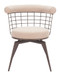 Saku - Swivel Dining Chair - Beige & Brown