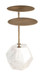 Anten - Side Table - Brass & White