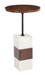 Stuk - Side Table - Brown / White