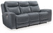 Mindanao - 2 Pc. - Power Reclining Sofa, Power Reclining Loveseat with Console - Steel