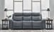 Mindanao - 2 Pc. - Power Reclining Sofa, Power Reclining Loveseat with Console - Steel