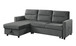 Ivy - Reversible Sleeper Sectional Sofa With Storage Chaise And Side Pocket