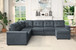 Isla - Fabric Sectional Sofa With Ottoman