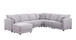 Penelope - Fabric Reversible Modular Sectional Sofa With Ottoman And Pillows